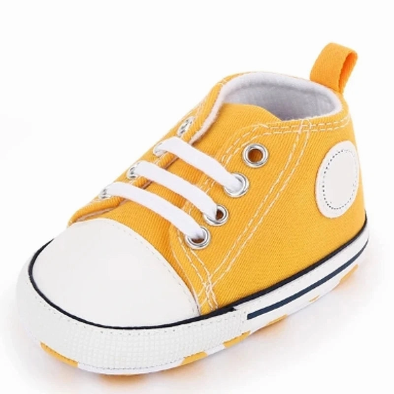 Canvas Baby Sneakers – Soft Sole First Walkers for Boys & Girls