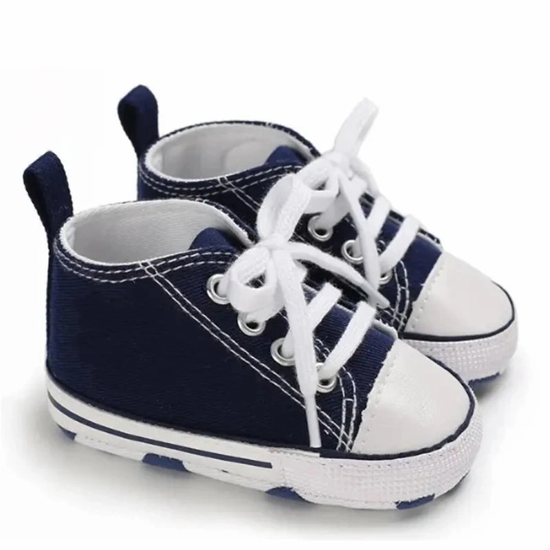Canvas Baby Sneakers – Soft Sole First Walkers for Boys & Girls
