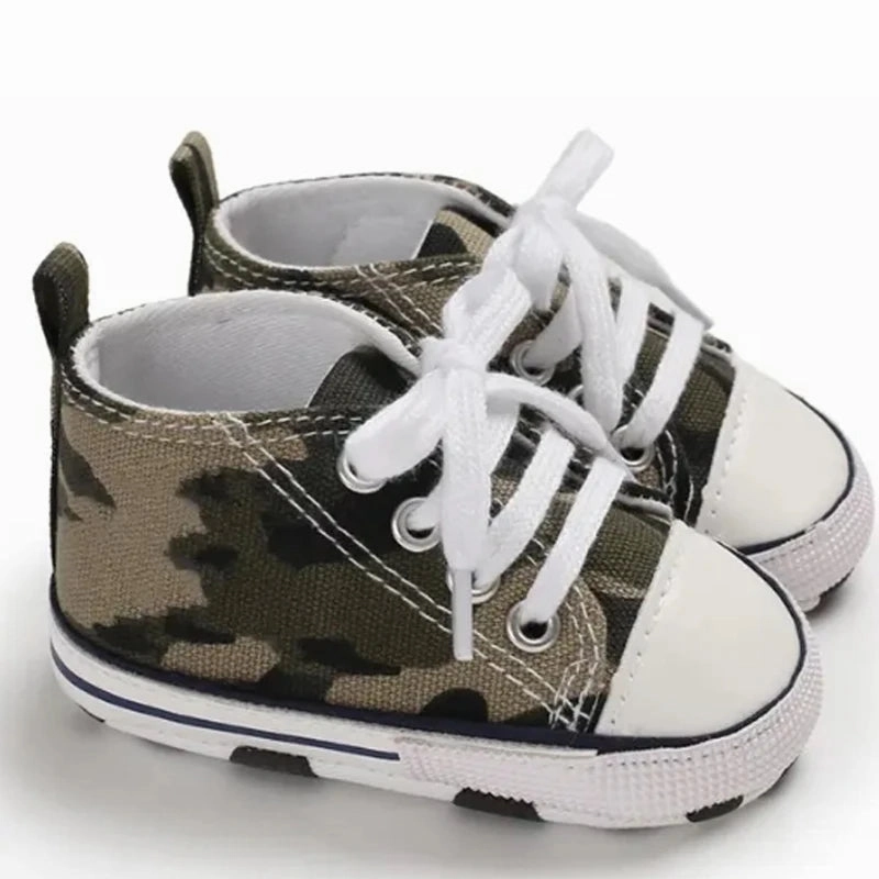 Canvas Baby Sneakers – Soft Sole First Walkers for Boys & Girls