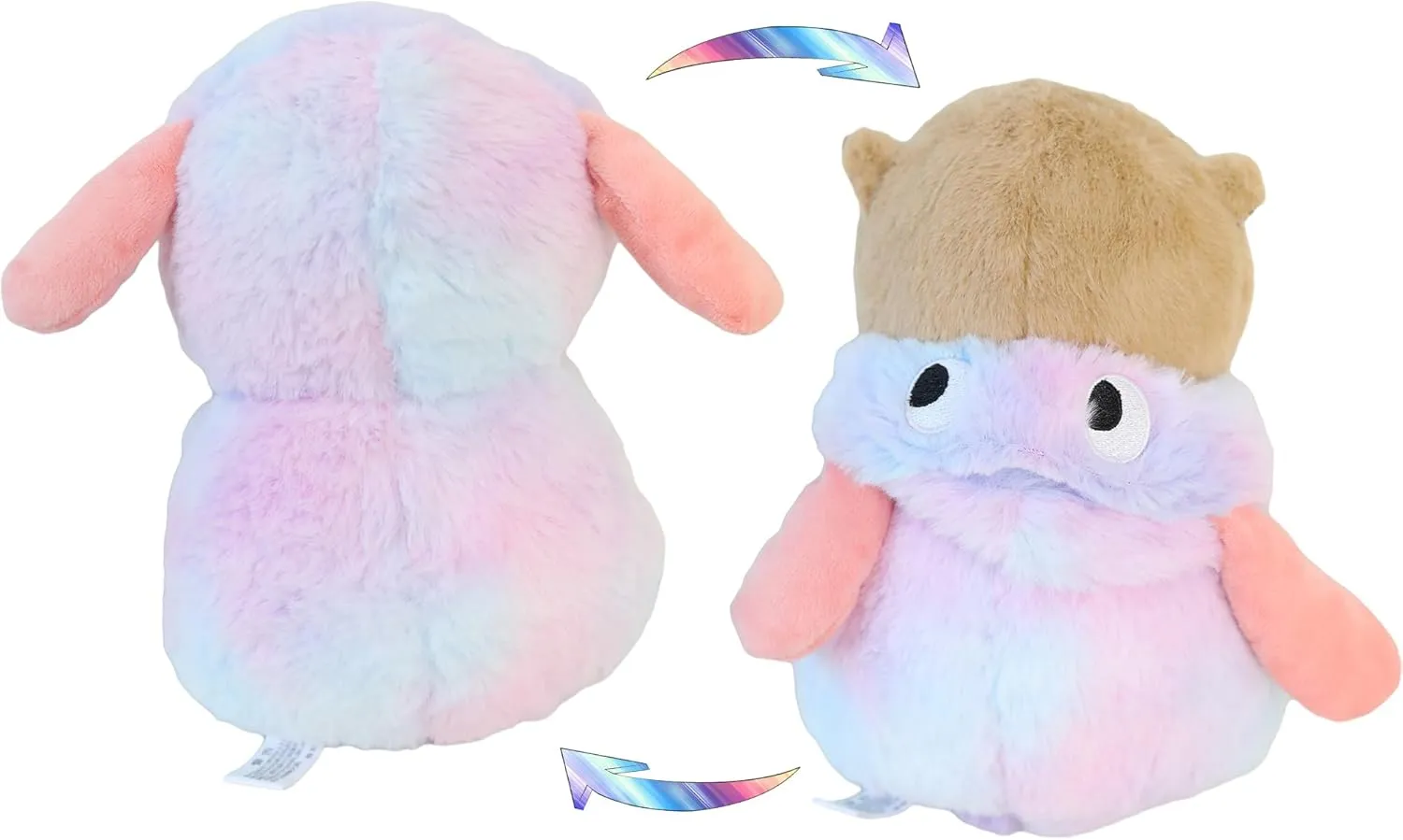 Capybara Stuffed Animal Capybara Wearing Rainbow Dog Costume Plushies Dressed as Cute Funny Plush Toys for Kids Stuffed Animals Gift for Lover 10 Inch
