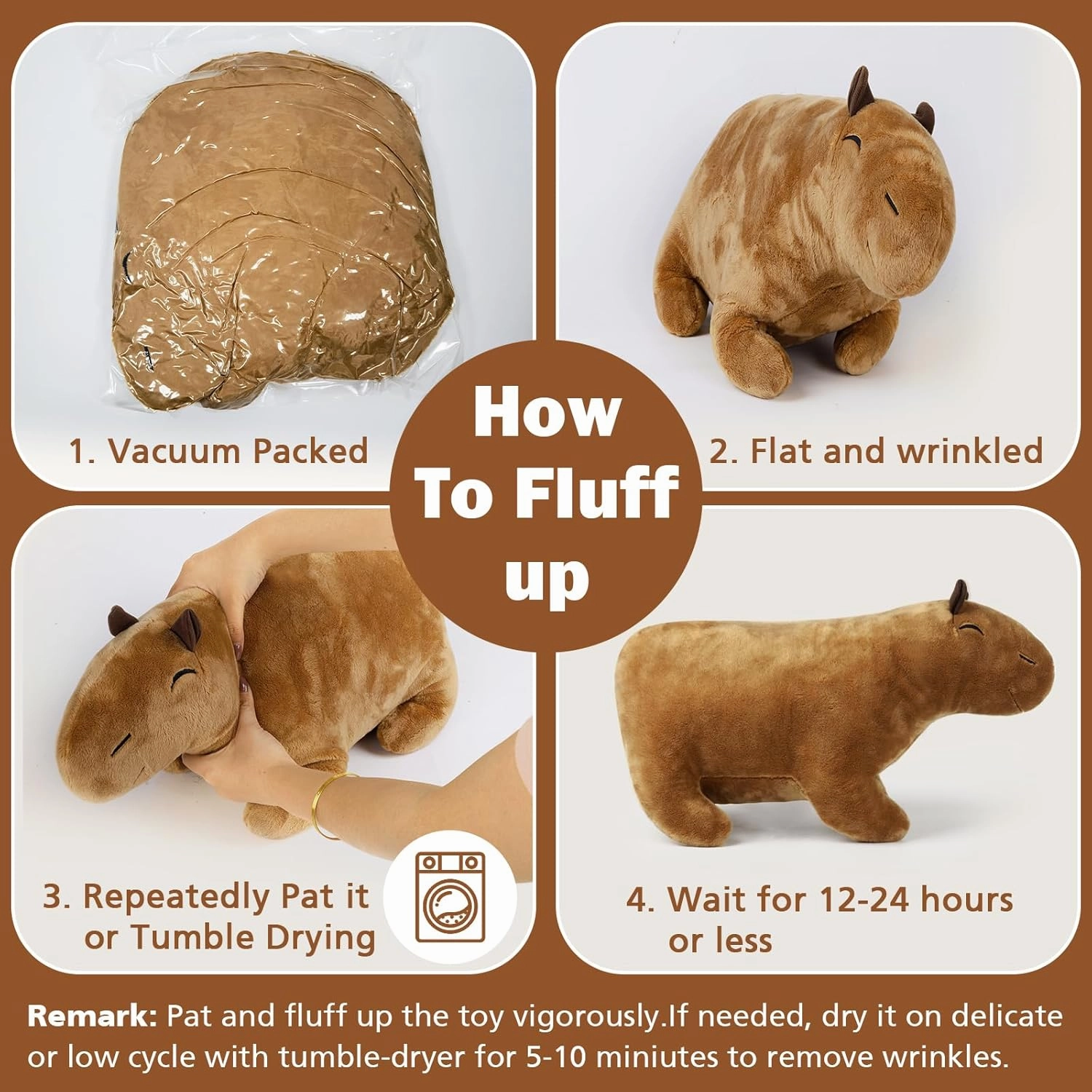 Capybara Plush Toy, Capybara Stuffed Animal, Capybara plushie,Stuffed Capybara peluche (11.8 inches)