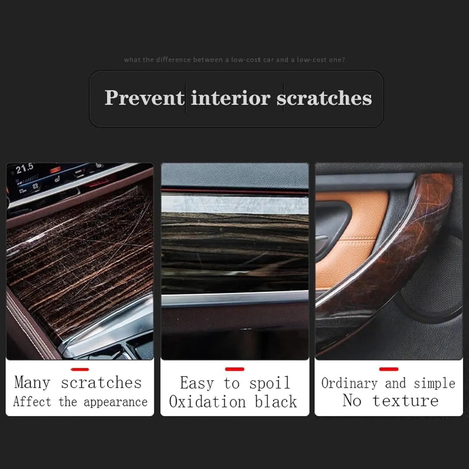 Car Interior Piano Board Protection Film TPU Transparent Paint Film,for VW Arden CC 2019-2023 Car Accessories