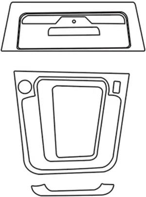 Car Interior Piano Board Protection Film TPU Transparent Paint Film,for VW Arden CC 2019-2023 Car Accessories