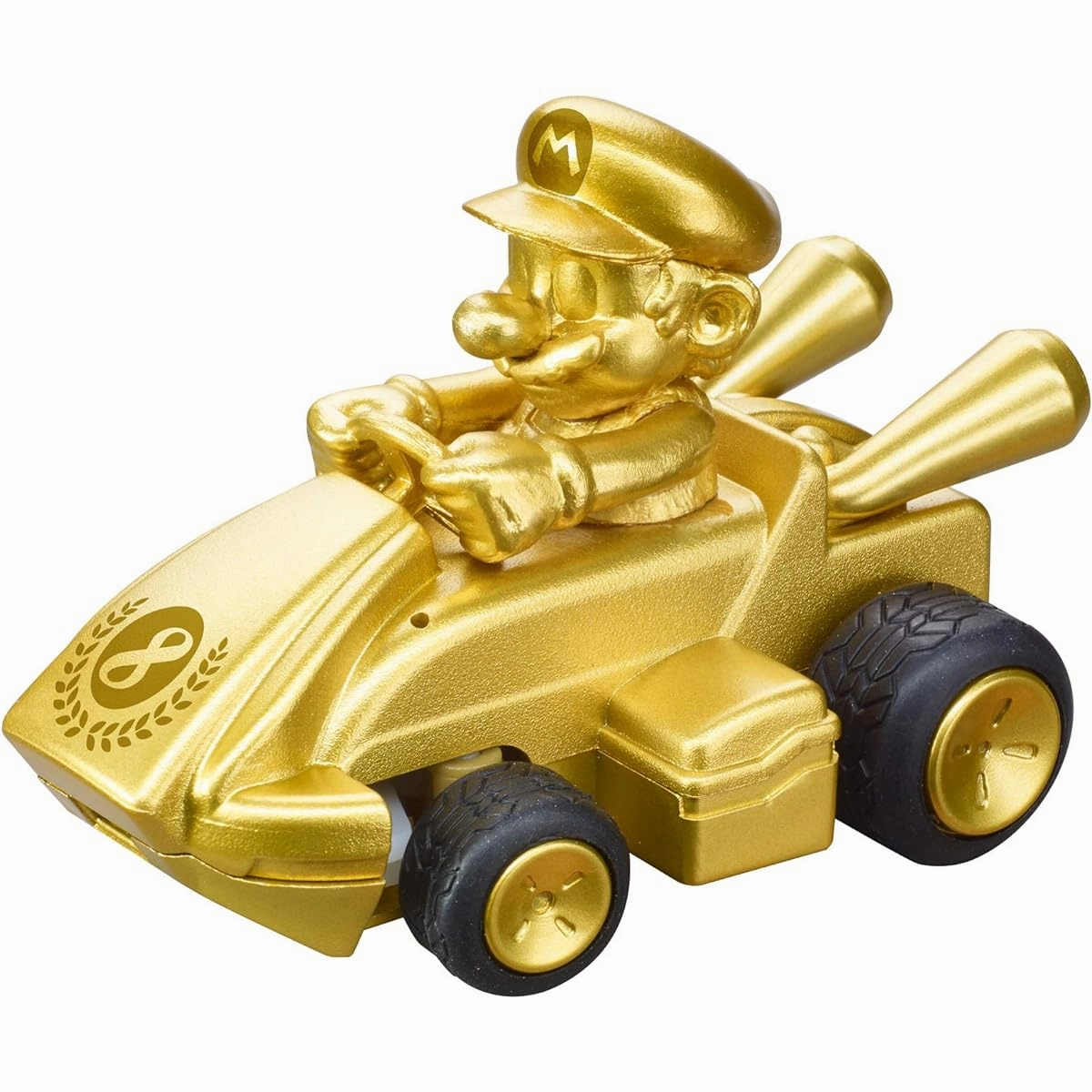 Carrera RC Nintendo Mario Kart 2.4GHz Mini Collectible Radio Remote Control Toy Car - Gold Mario