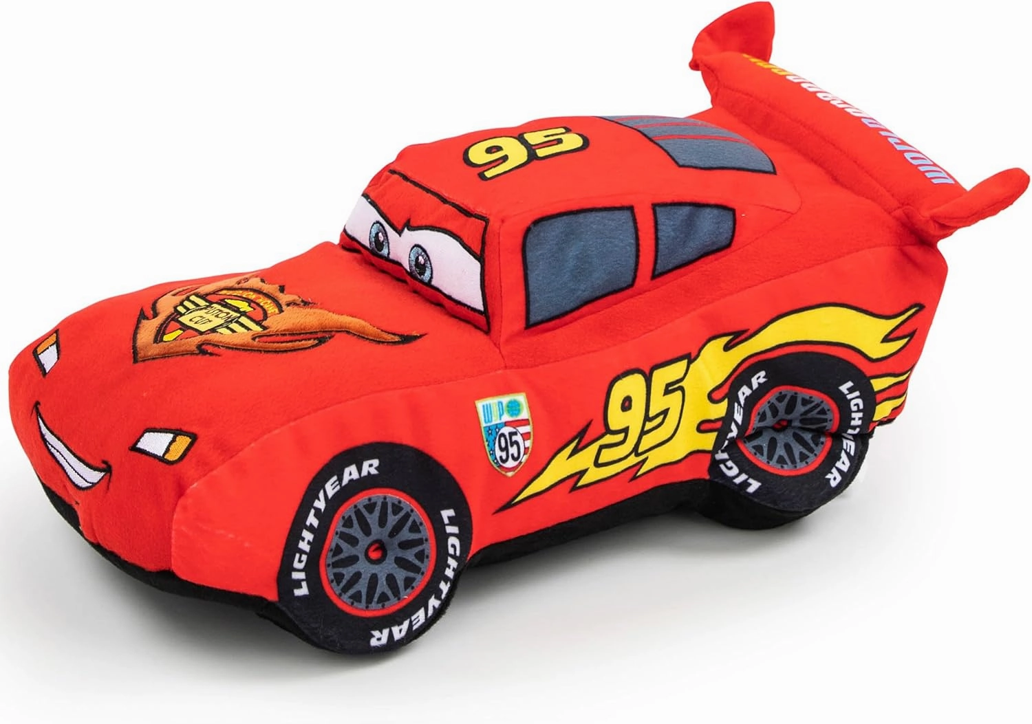 Cars Plush Stuffed Lightning Mcqueen Red Pillow Buddy - Kids Super Soft Polyester Microfiber, 19 inch (Official Disney Pixar Product)