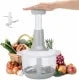 Chopper Food Processor, Mini Cup Food Processor, Press Start Quick Operation, Double Layer Thickening Transparent Bowl is Safe and Reliable Kitchens Best Food Chopper