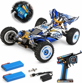 CKYSCHN WLtoys 124017(V2) Fast RC Car, 1/12 Brushless RC Cars, 75km/h 4x4 Hobby RC Buggy Cars with Independent ESC for Adults, Fast Remote Control Truck Car with 2 Battery