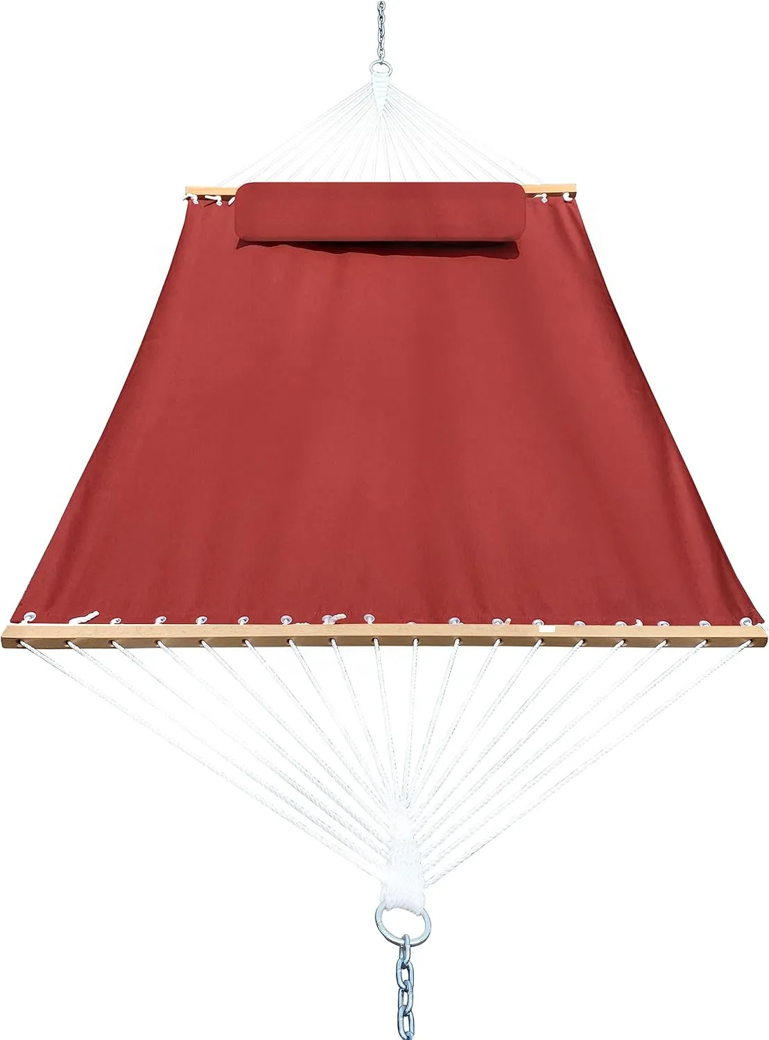 Classic All-Weather Outdoor Hammock with Pillow Sunbrella® Fabric Deluxe Size (Canvas Henna (#5407-0000))