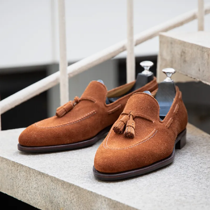 Classic Suede Fringe Loafers