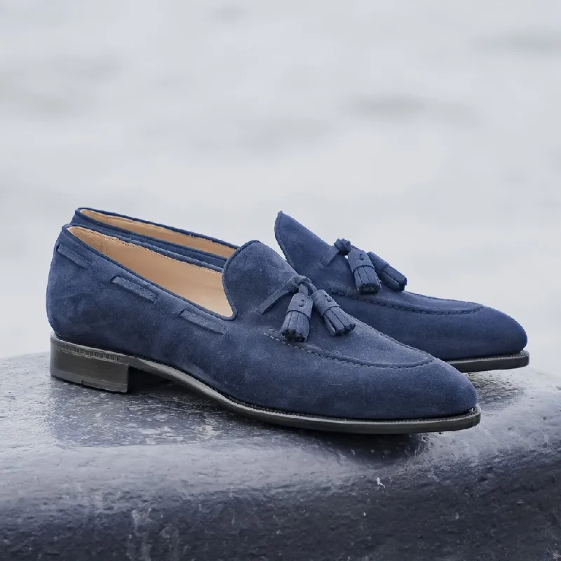 Classic Suede Fringe Loafers