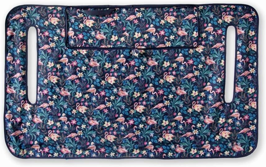 Classic Accessories for Vera Bradley Water-Resistant Golf Seat Blanket, 54 x 32 Inch, Flamingo Garden