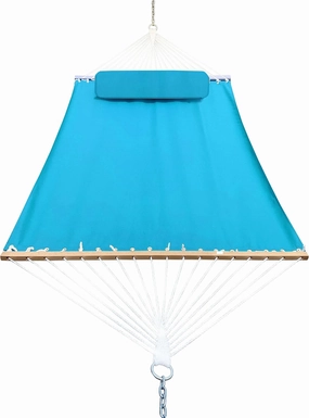 Classic All-Weather Outdoor Hammock with Pillow Sunbrella® Fabric Deluxe Size (Canvas Aruba (#5416-0000))