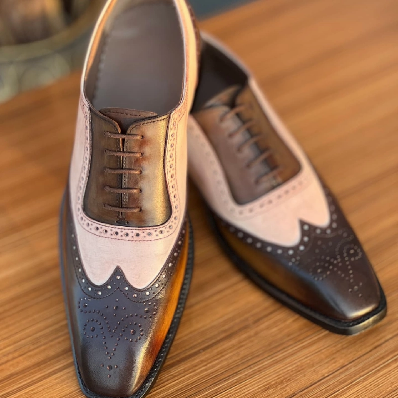 Classic Square Toe Formal Calfskin Oxford