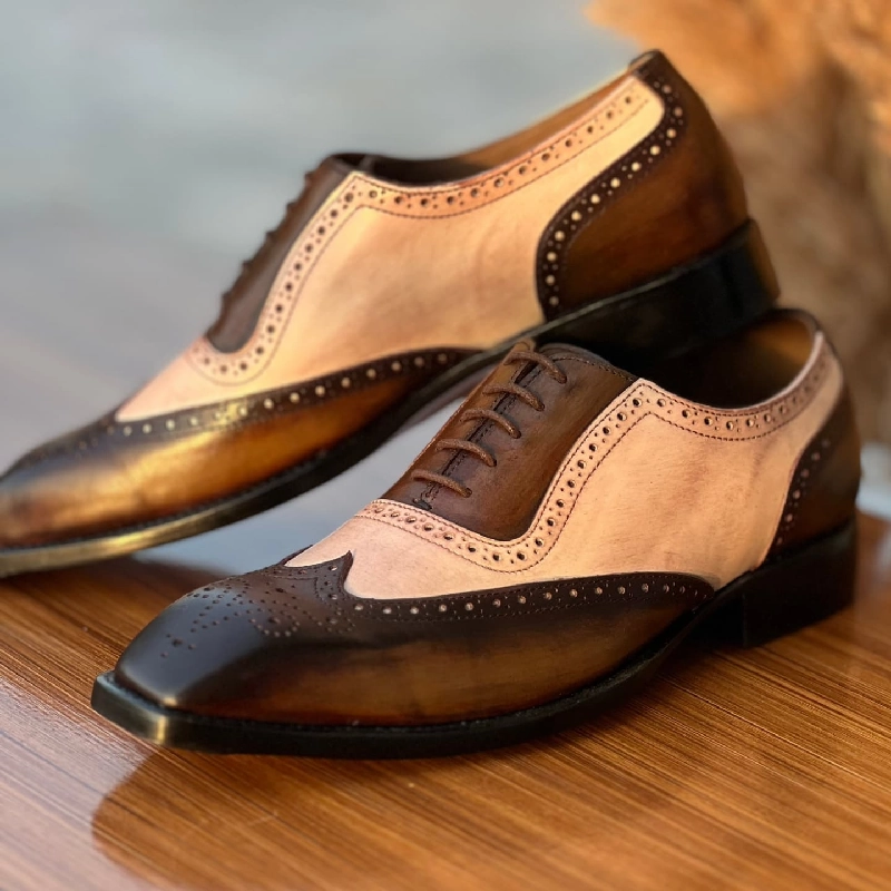 Classic Square Toe Formal Calfskin Oxford