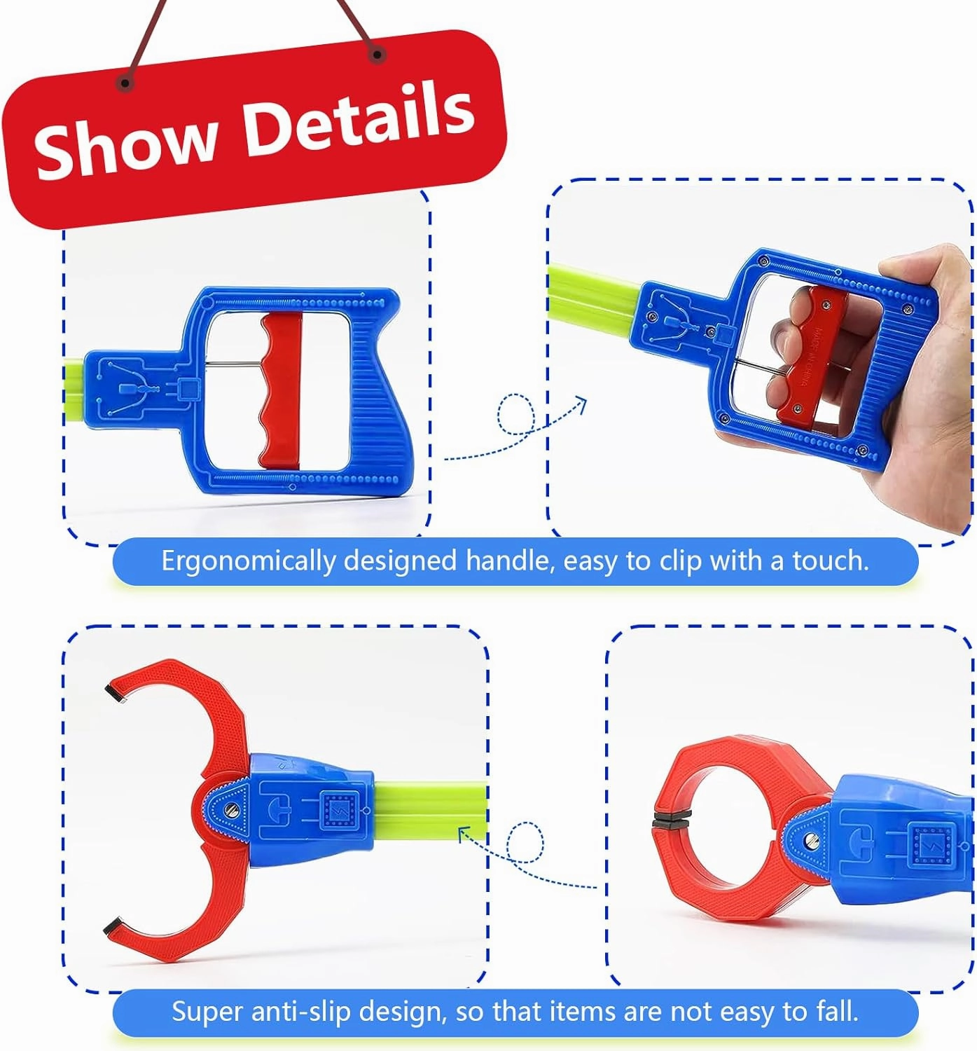 Claw Grabber Toy, Children Intelligence Grabber Toys Hand Claw Grabber Kids Grabbing Pick Up Toys