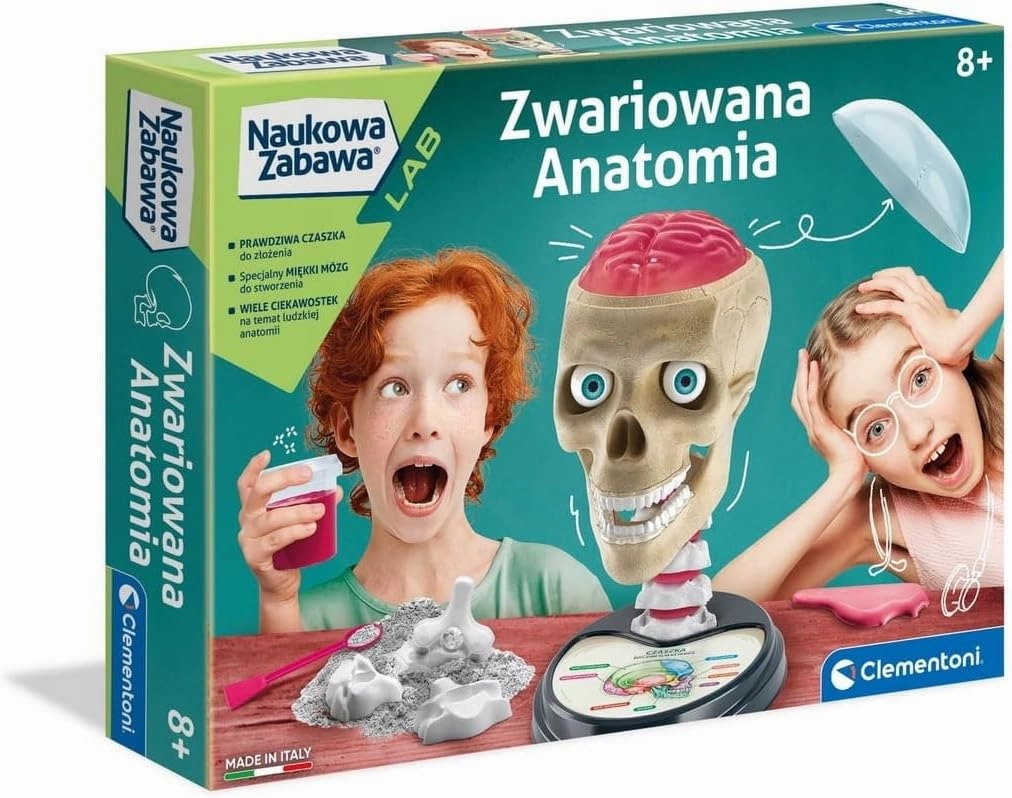 Clementoni 50697 Science Fun Crazy Anatomy Educational Kit for Children from 7 Years Old