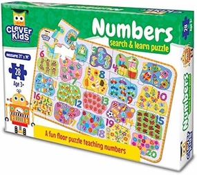 Clever Kids Search & Learn Numbers - Educational Toddler Toys & Gifts for Boys & Girls Ages 2 & Up - Award Winning Educational Toys