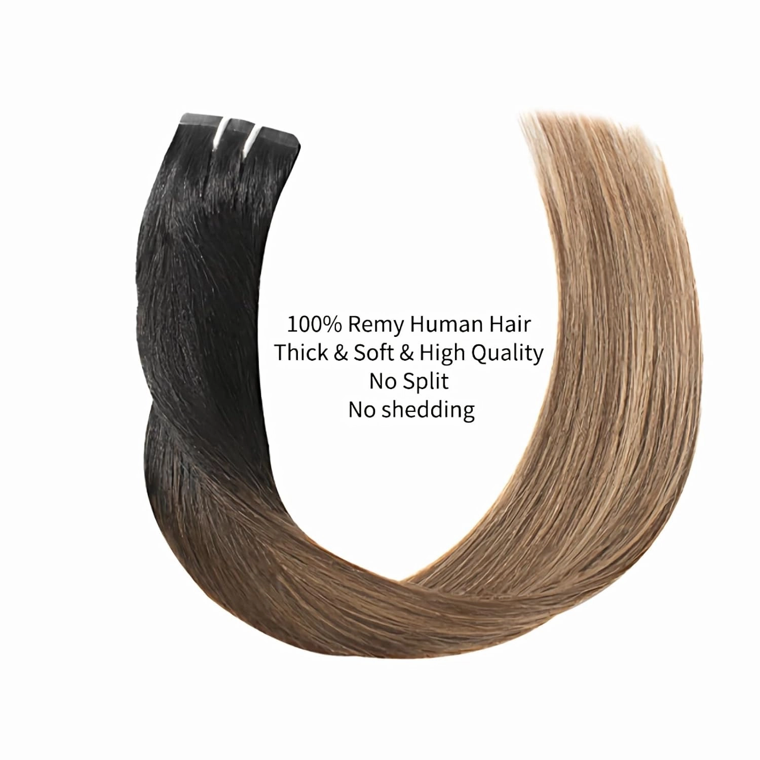 clip in hair extensions Balayage Natural Black to Chocolate Brown Mix Caramel Blonde clip in human hair 14 Inch 30g 5pcs Invisible Hair piece for Women