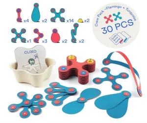 Clixo Crew Pack Flamingo and Turquoise