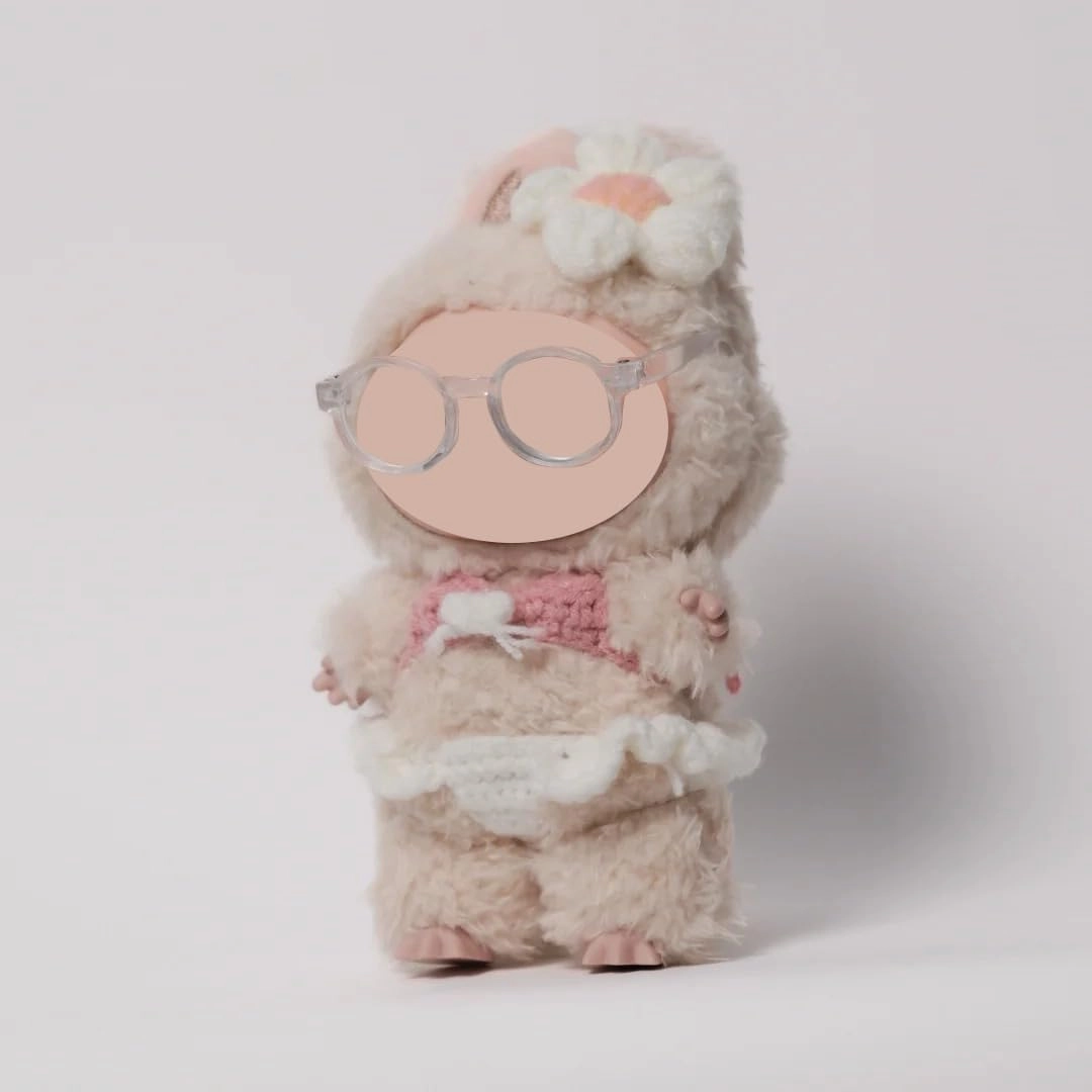 Clothes for 17cm Doll, Handmade Bikini Set with Accessories Outfit, 4 Pieces Kawaii Chic Style Cute Dress for Dolls Accessories