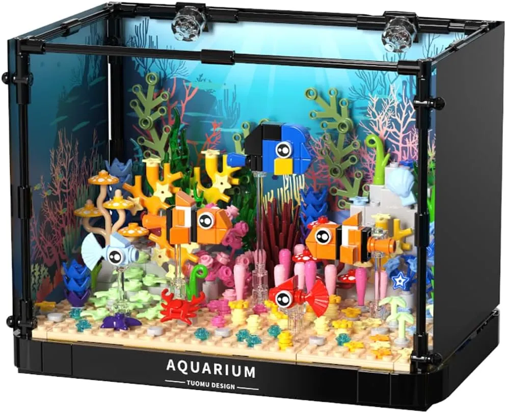 Clownfish Coral Eco-Tank Building Blocks Toys, Gifts for Children and Adults (570 PCS)