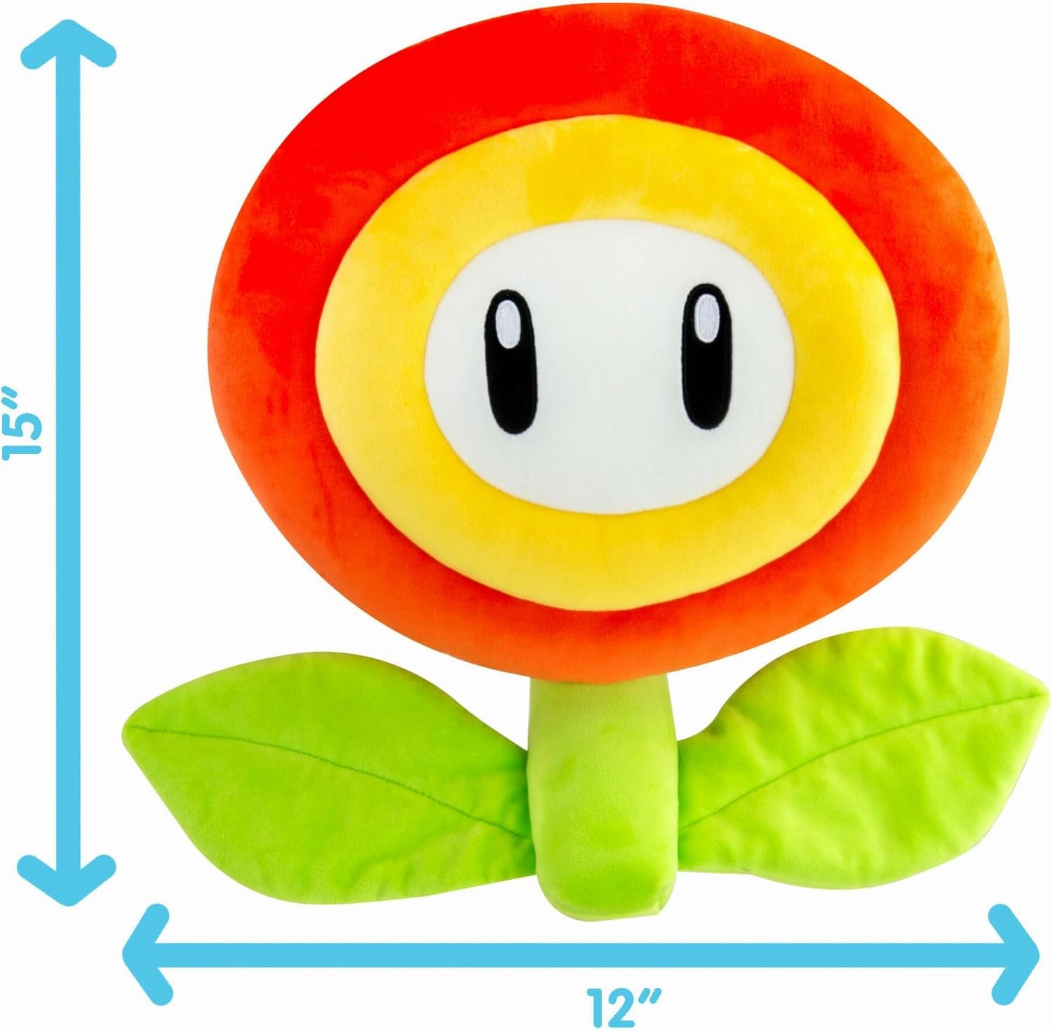Club Mocchi-Mocchi- Nintendo Super Mario Plush - Fire Flower Plushie - Collectible Squishy Plushies - 15 Inch