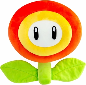 Club Mocchi-Mocchi- Nintendo Super Mario Plush - Fire Flower Plushie - Collectible Squishy Plushies - 15 Inch