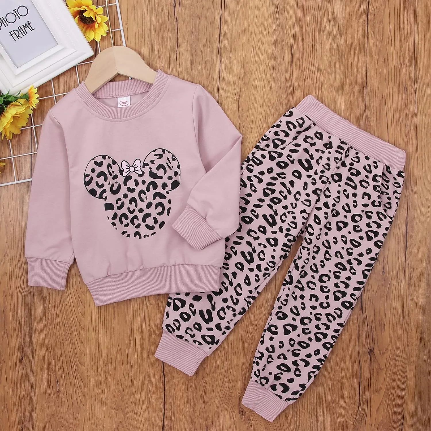 CM C&M WODRO Toddler Infant Baby Girl Clothes Fall Winter Long Sleeve Sweatshirts Pants 2 Piece Cute Outfits Leggings Set