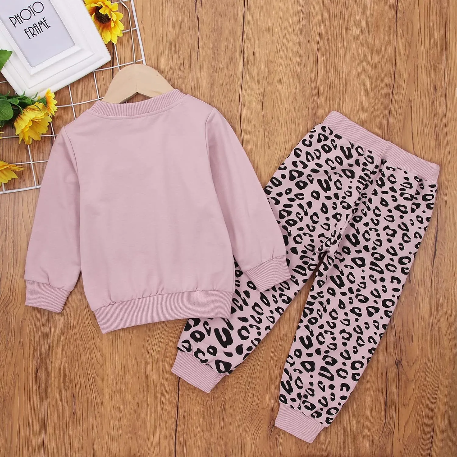 CM C&M WODRO Toddler Infant Baby Girl Clothes Fall Winter Long Sleeve Sweatshirts Pants 2 Piece Cute Outfits Leggings Set