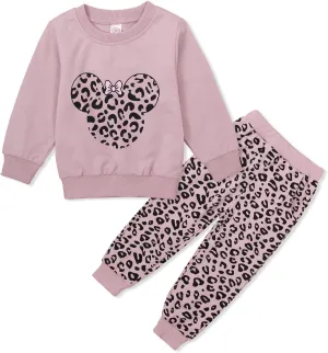 CM C&M WODRO Toddler Infant Baby Girl Clothes Fall Winter Long Sleeve Sweatshirts Pants 2 Piece Cute Outfits Leggings Set