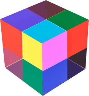 CMY Color Cube, 3.15 inch (80mm) Mixing Color Cube, Colorful Acrylic Prism for Home or Office Desktop Decoration, Science Learning Physic Toys Educational Gifts for Kids…