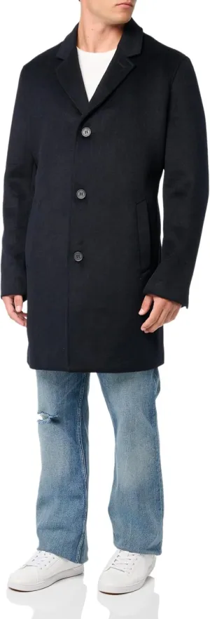 Cole Haan mens Wool Plus Topper Button Front Coat