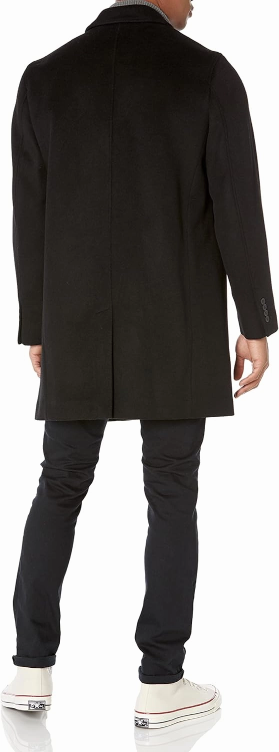 Cole Haan mens Wool Plus Topper Button Front Coat