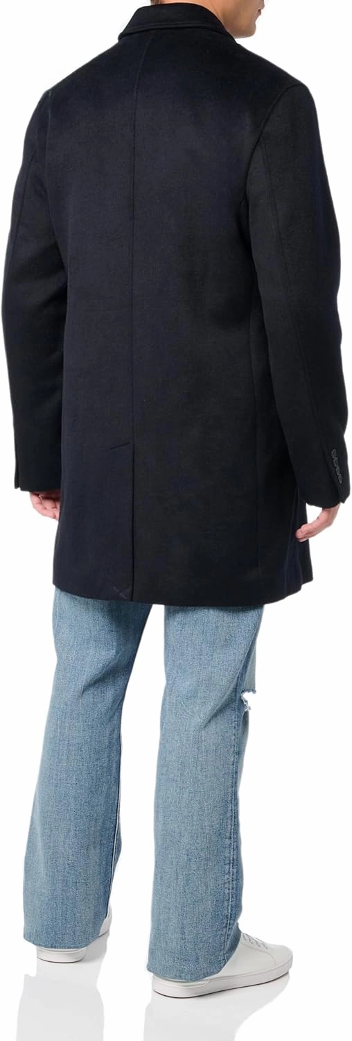 Cole Haan mens Wool Plus Topper Button Front Coat