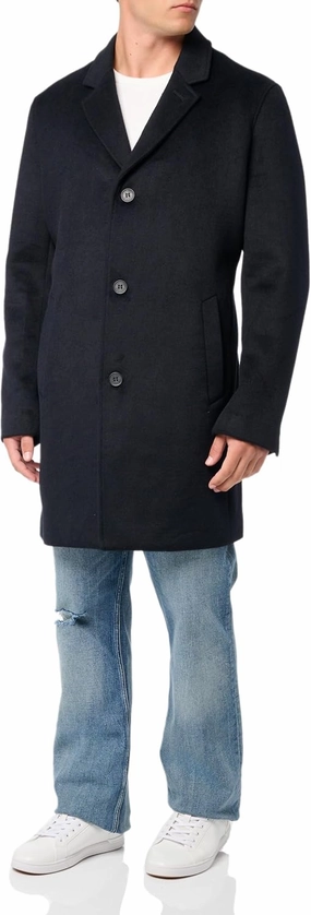 Cole Haan mens Wool Plus Topper Button Front Coat