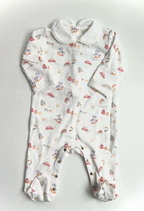 Collar Button-Up Playsuit - Toys