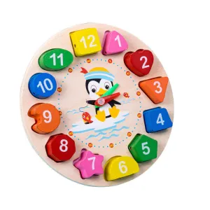 Colorful Wooden Toys Rattles – Montessori Rainbow Blocks