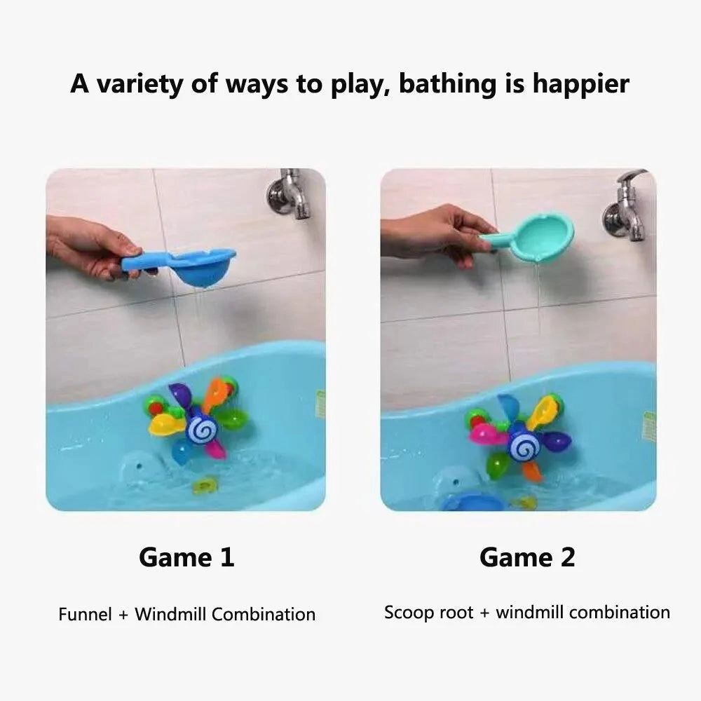 Colorful Waterwheel Baby Bath Toy