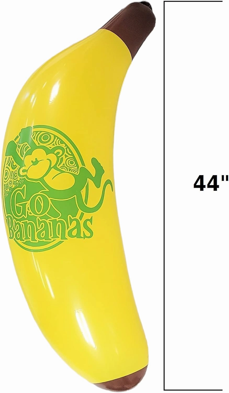 Cool Yellow Inflatable Banana (44") Vinyl. Safe Inflate Fruit. Pool Toy. Party Decoration.
