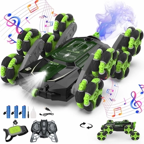 Cossy 8WD Gesture Sensing Rc Drift Car, 2 Modes, Light & Music, 360 Rotation, Climbing Stunt Car for Ages 8-13