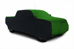 Coverking Custom Car Cover for Select Dodge Truck RAM 250/350/2500/3500 Models - Satin Stretch (Synergy Green with Black sides)