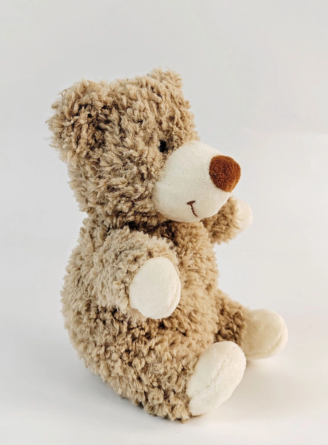 Curly Bear Soft Toy Brown 18cm