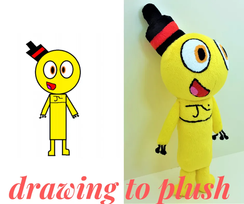 Custom simple plush from picture or drawing