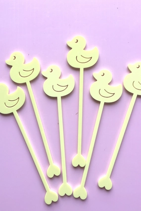 Custom Drink stirrers with Themed image