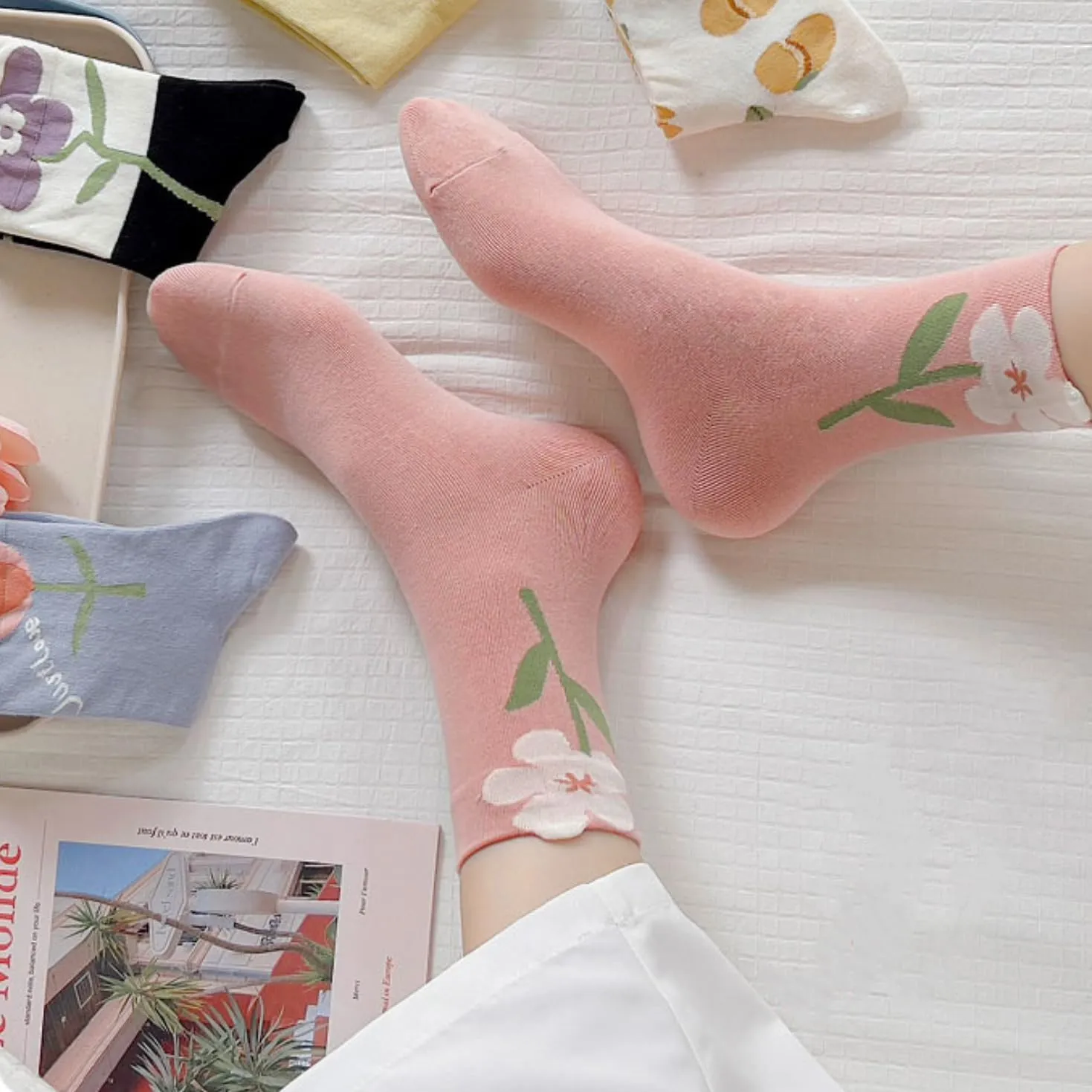 Cute Cotton Socks for Women and Girls Novelty Ankle Athletics Sock