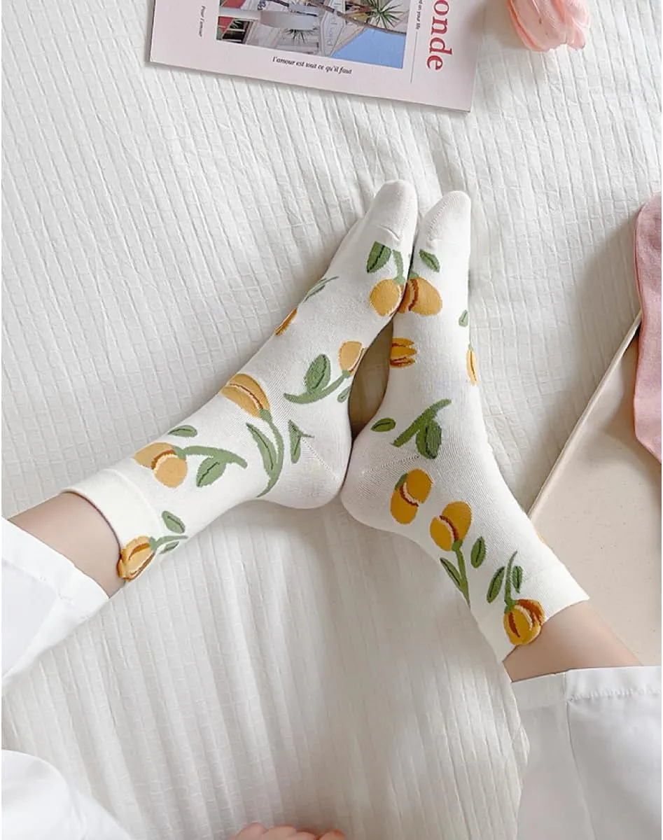 Cute Cotton Socks for Women and Girls Novelty Ankle Athletics Sock