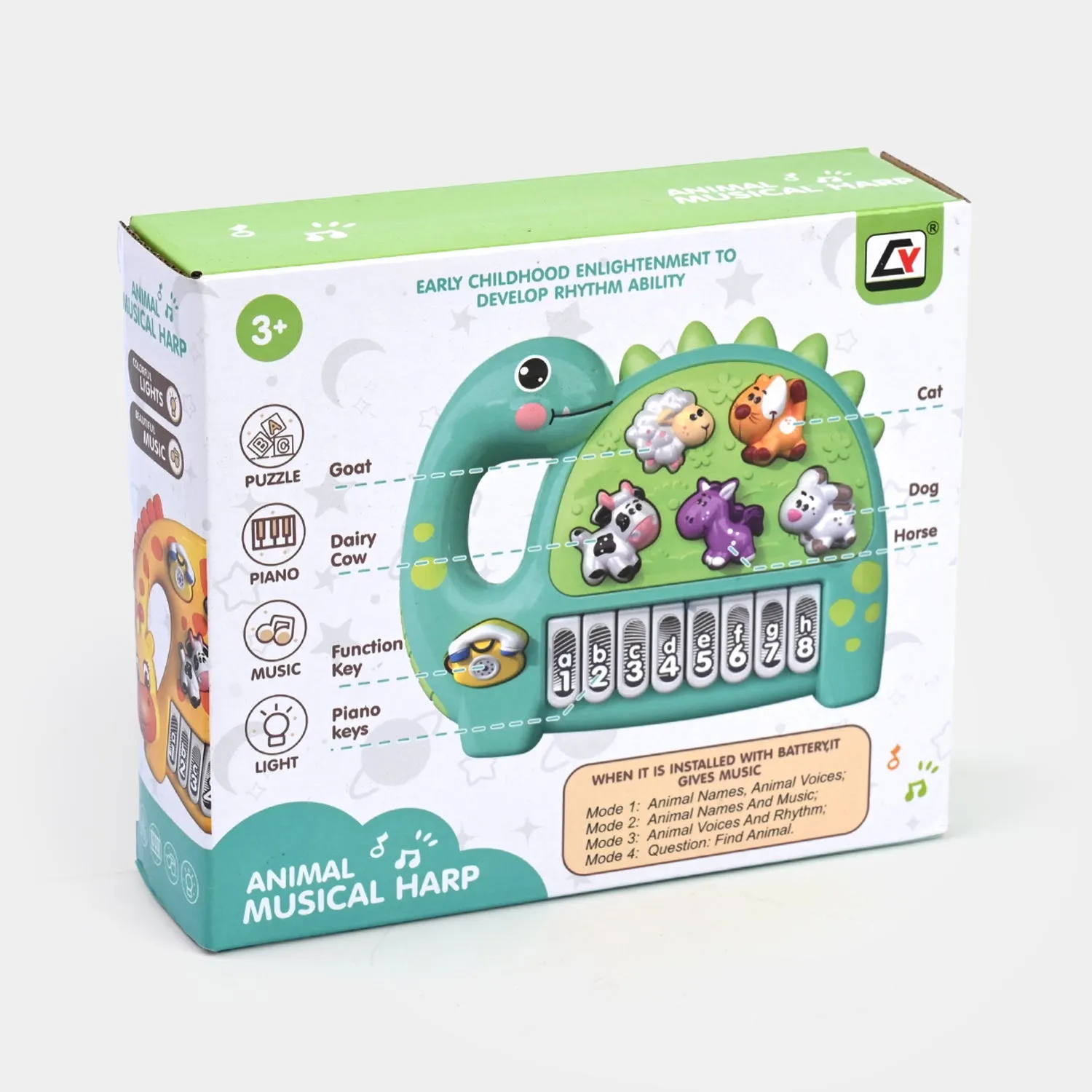 Cute Dinosaur Music Piano Keyboard Toy – Learn, Play & Enjoy