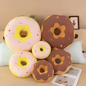 Cute Orange Donut Stuffed Animal