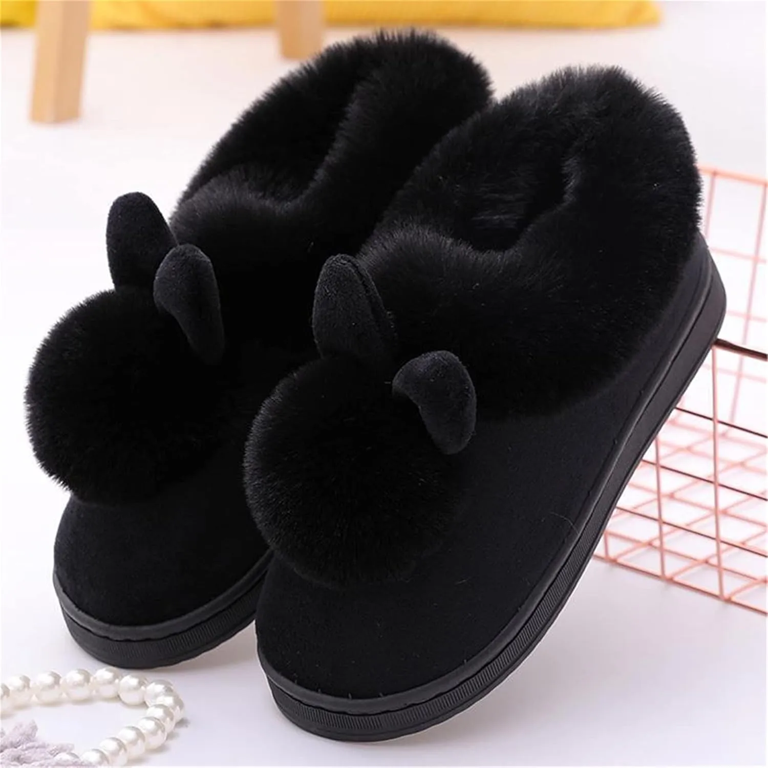 Cute rabbit slippers Cartoon animal slippers Women slippers Men slippers Winter slippers Plush slippers home shoes Warm slippers Soft comfortable