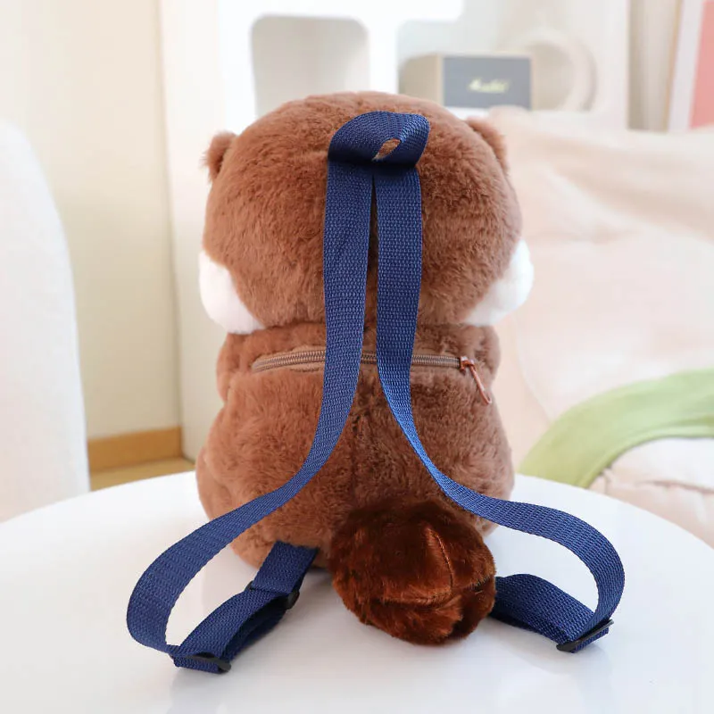 Cute Sea Otter Backpack Plush Bag